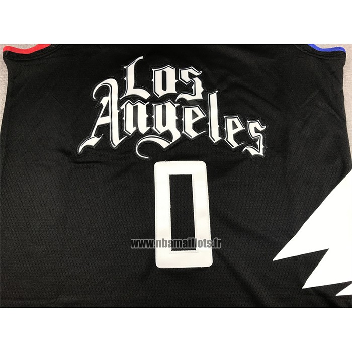 Maillot Los Angeles Clippers Russell Westbrook NO 0 Statement 2022-23 Noir